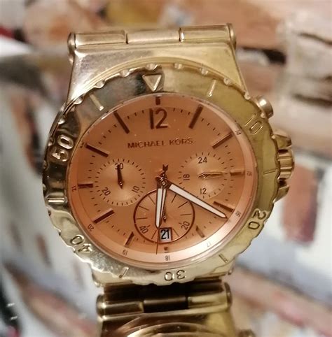 mk5314 michael kors rose gold plated watch|Michael Kors chronograph wrist watch.